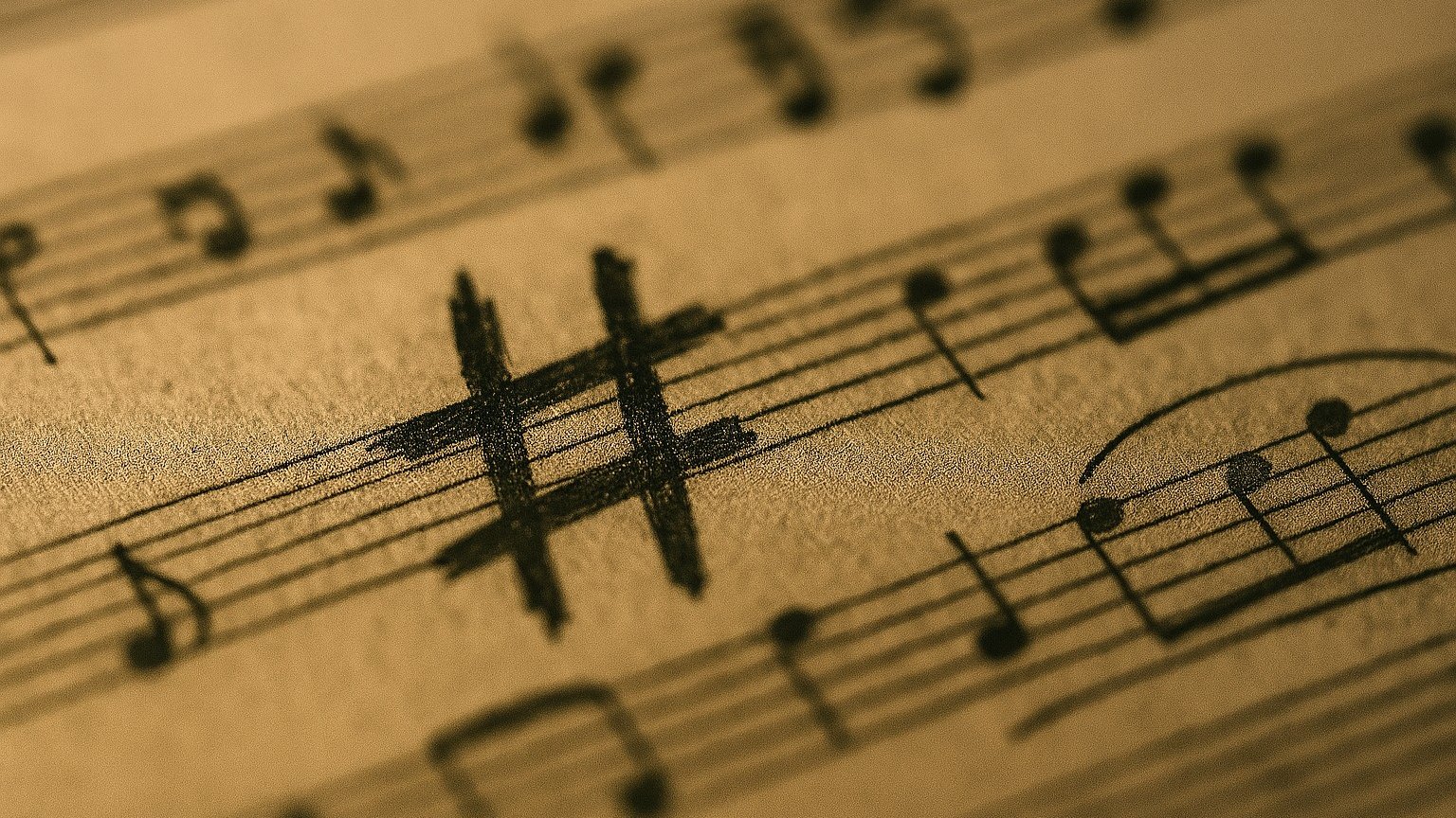 Seria o sustenido uma cerquilha?